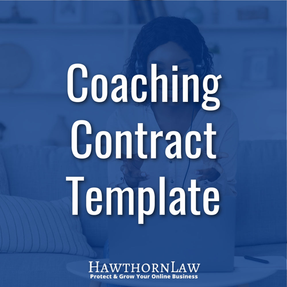 coaching contract template and agreement