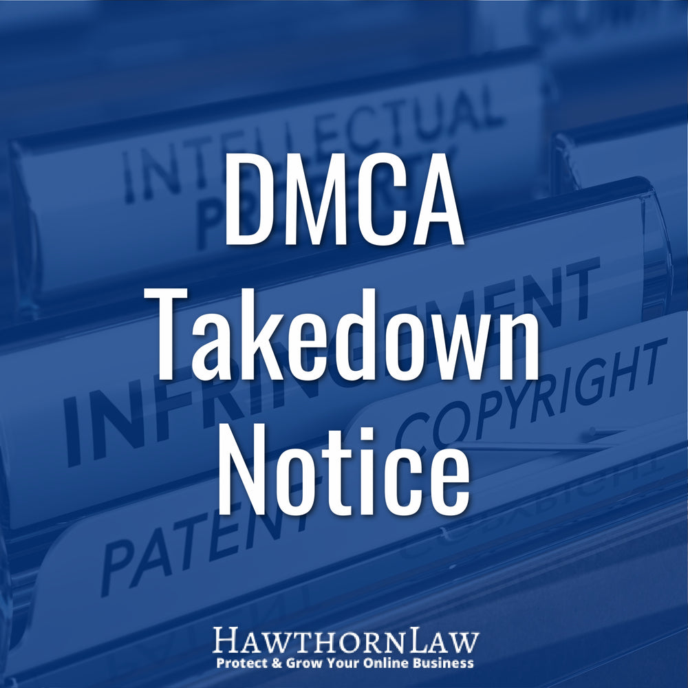 DMCA Takedown Notice Template