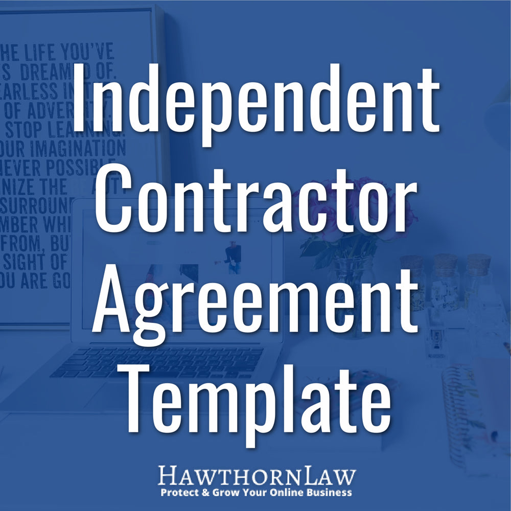 Independent Contractor Template Agreement