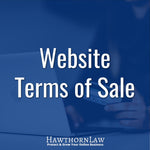 Website Terms of Sale Template