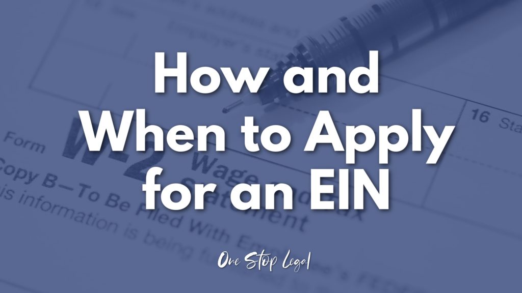 apply for ein online