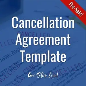 cancellation agreement template