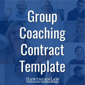 group coaching contract template