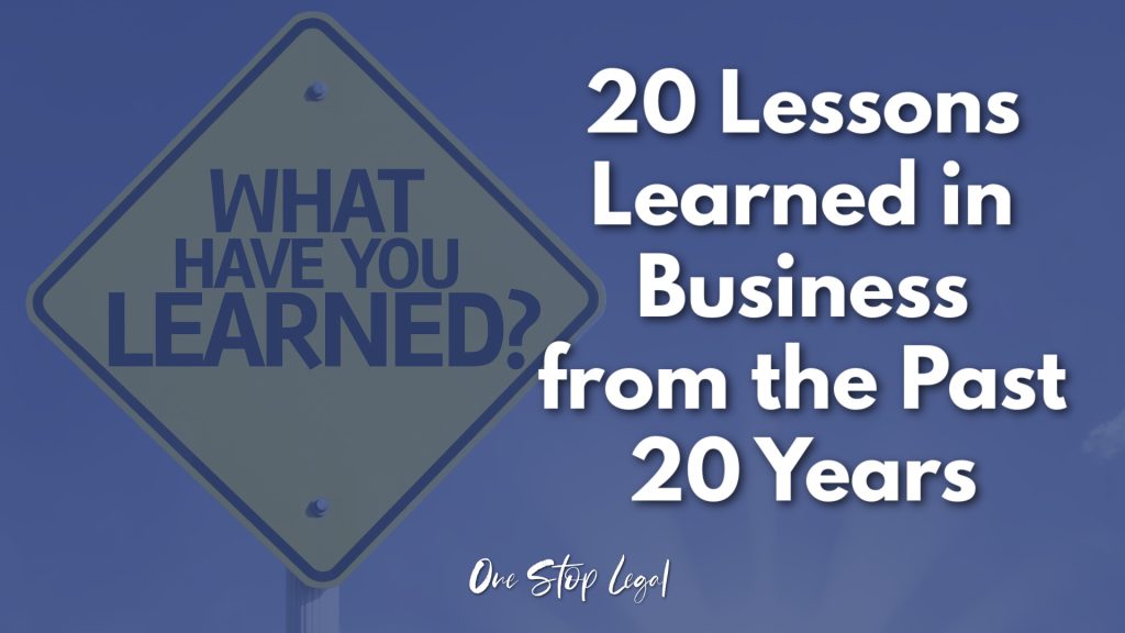 lessons learned in business
